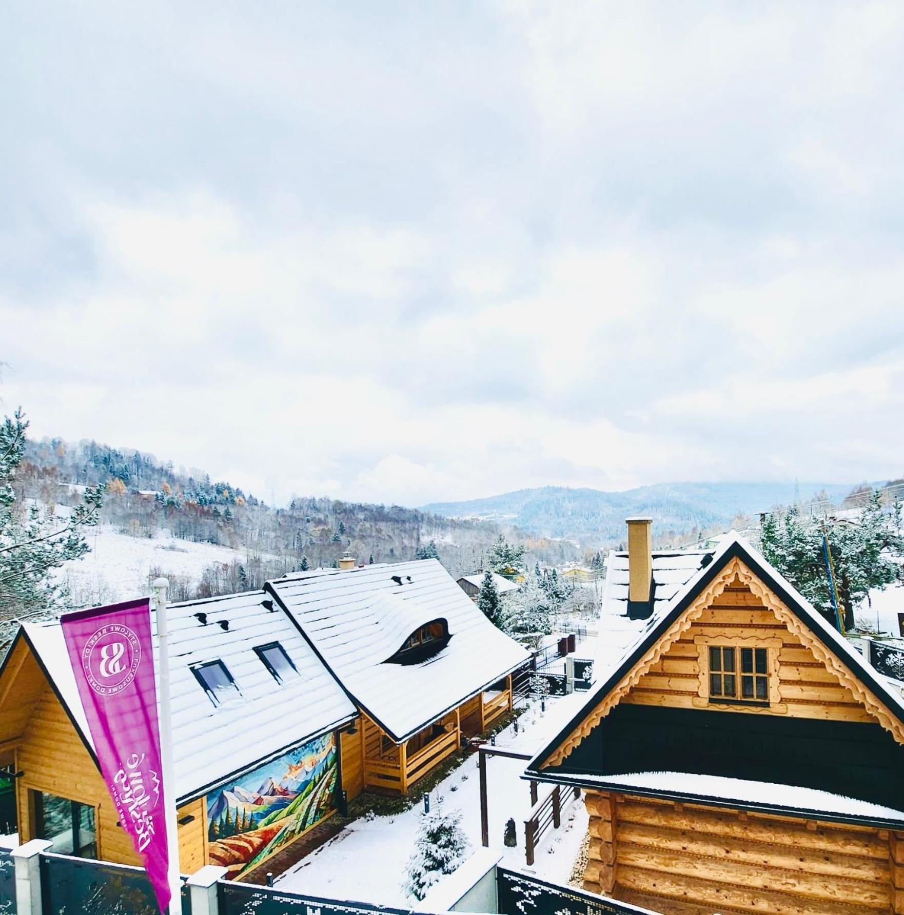 Stylowe Beskidy - Luksusowe Domki Z Saunami I Jacuzzi Apartment Mutne Exterior foto